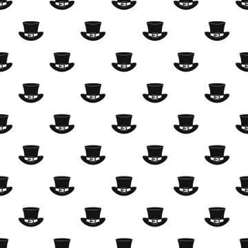Top hat with buckle pattern vector Ilustração Stock