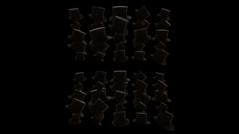 Top Hat Cylinder Wide Angle Stock Footage 98374484