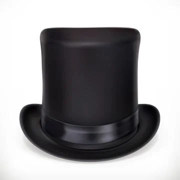 Top hat, vector icon Stock Illustration