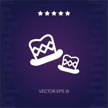 Top hat vector icon Stock Illustration