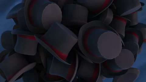 Top Hats 4k Stock Footage 200888672