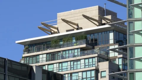 Top of the high-rise building. Видео 73913786