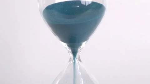 Top of Hourglass Draining Video stock 56182674