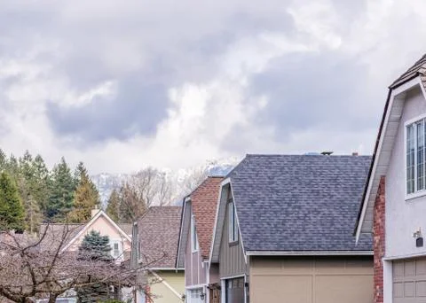 The top of the house with nice window. Stock Photos