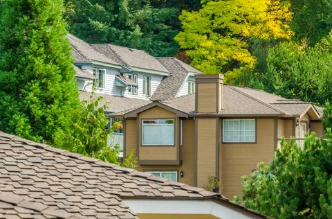 The top of the house with nice window. Stock Photos