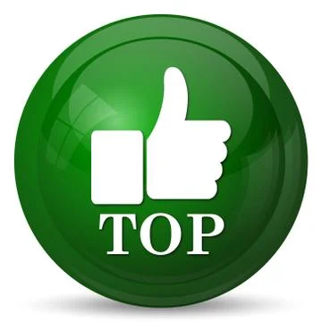 Top icon. Internet button on white background.. Stock Illustration