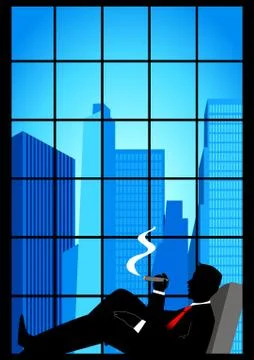 At The Top Stock Illustration