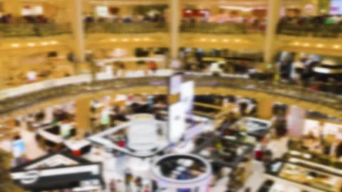 Top inside view on interio design elements in Art Deco style. Out of focus. Stock-Footage 309698083
