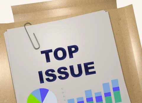TOP ISSUE concept Stock Photos