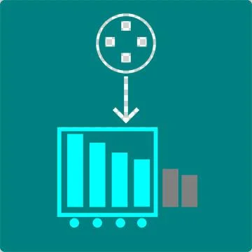 Top K Sampling Ranked Token Probability Selection Symbol Teal Vector 스톡 일러스트