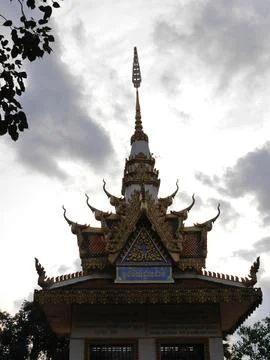 Top of Killing fields memorial, Phnom Sampeau, Battambang, Cambodia Stock Photos