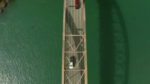 TOP OF LA CONNER BRIDGE Stock Footage 183536458