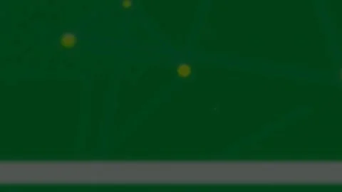 Top-left nodes activating, pulsing, forming mesh on transparent field, overlays Stock Footage 329532047