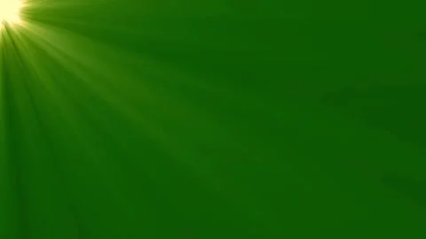 Top left side sun rays on green screen. 4K beautiful white spotlight effects Vídeos de archivo 334991025