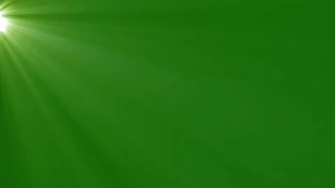 Top left side sun rays on green screen. 4K beautiful white spotlight effects Vídeos de archivo 334991412