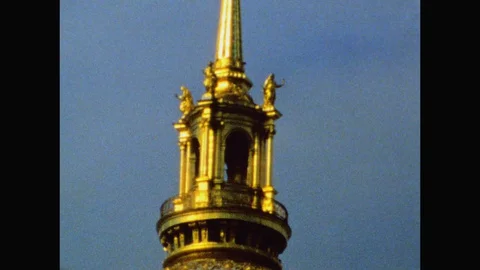 Top of Les Invalides-Super 8-Paris Stock Footage 128517426