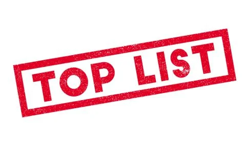 Top List rubber stamp Illustrazione stock