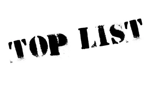 Top List rubber stamp Illustrazione stock