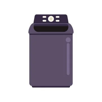 Top load washing machine doing laundry and home chores Stock Illustration