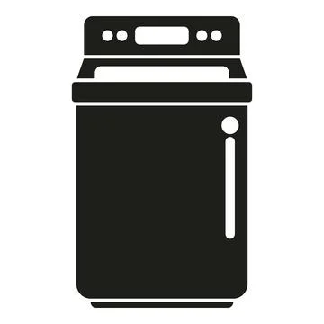 Top loading washing machine appliance icon for laundry Stock Illustration