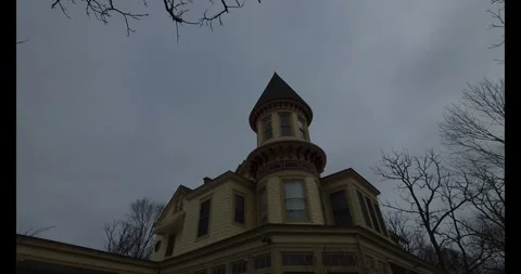 Top of the Mansion Stock Footage 340288399