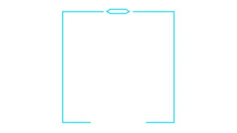 Top Marker Selection Frame Overlay, Modern UI Highlight Border Interface Stock Illustration