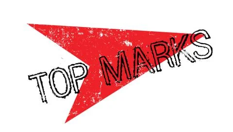 Top Marks rubber stamp Stock Illustration