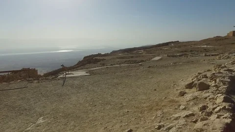 Top of Masada Stock Footage 77219019