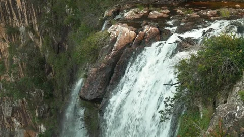 Top Of Minyon Falls Slow Motion Stock Footage 286298574
