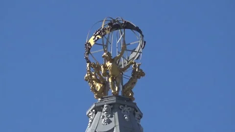 Top of monument of victory in Berlin Stock Footage 92376523