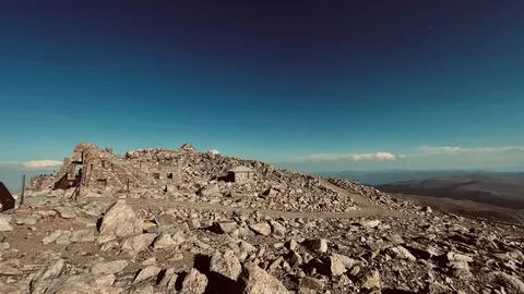 Top of Mount Elbert Stock Photos