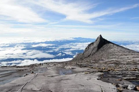Top of Mount Kinabalu Stock Photos