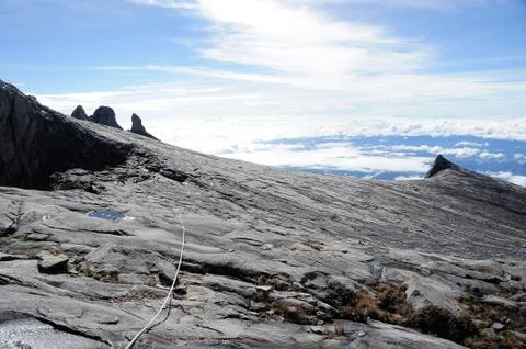 Top of Mount Kinabalu Stock Photos