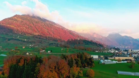 The top of Mount Rigi Stock Footage 120159311