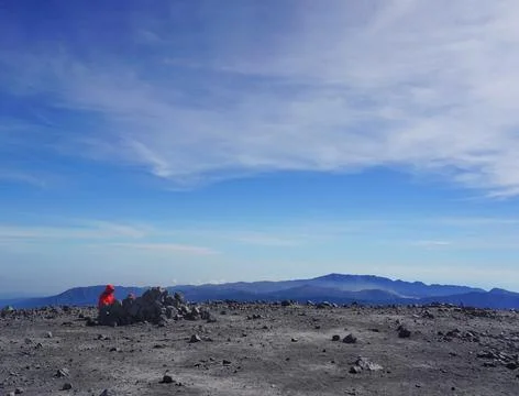 Top of Mount Semeru, East Java, Indonesia 写真素材