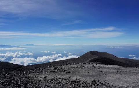 Top of Mount Semeru, East Java, Indonesia Stock Photos