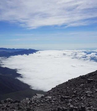 Top of Mount Semeru, East Java, Indonesia Stock Photos
