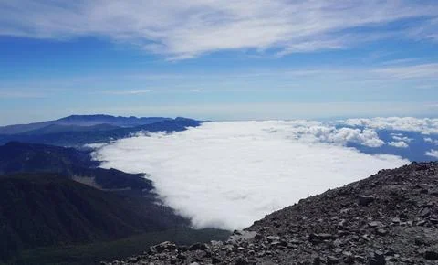 Top of Mount Semeru, East Java, Indonesia Stock Photos