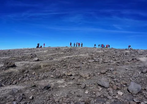 Top of Mount Semeru, East Java, Indonesia Stock Photos
