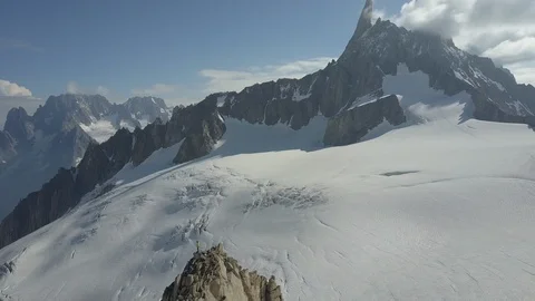 On top of the mountain 3 Stock Footage 124810182