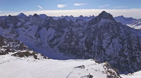 Top of the Mountain Aerial 4k Stock-Footage 60010588