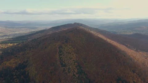 Top of the mountain. Clouds and suns rays Stock Footage 165161753