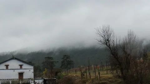 Top of the mountain fog time lap video, 1080 p video Stock Footage 169127076