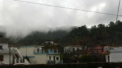 Top of the mountain fog time lap video, 1080 p video Stock Footage 169127565