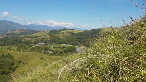 Top of the mountain Stock Footage 101345349