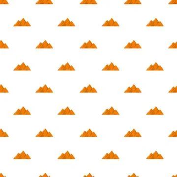 Top of mountain pattern seamless Stock Illustration