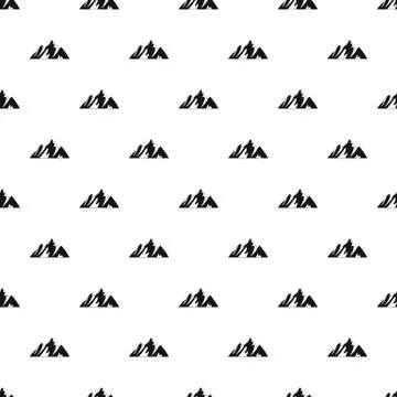 Top of mountain pattern seamless Stock Illustration