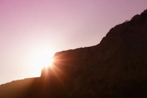 Top of the mountain Foto stock