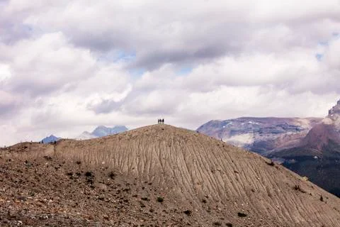 On top of the mountain Foto stock