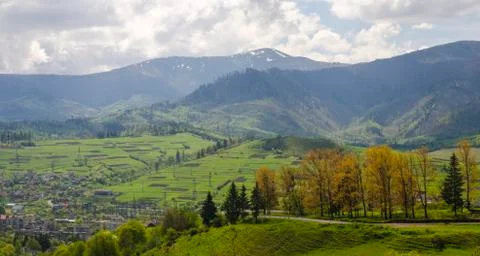 On the top of the mountain Stock Photos